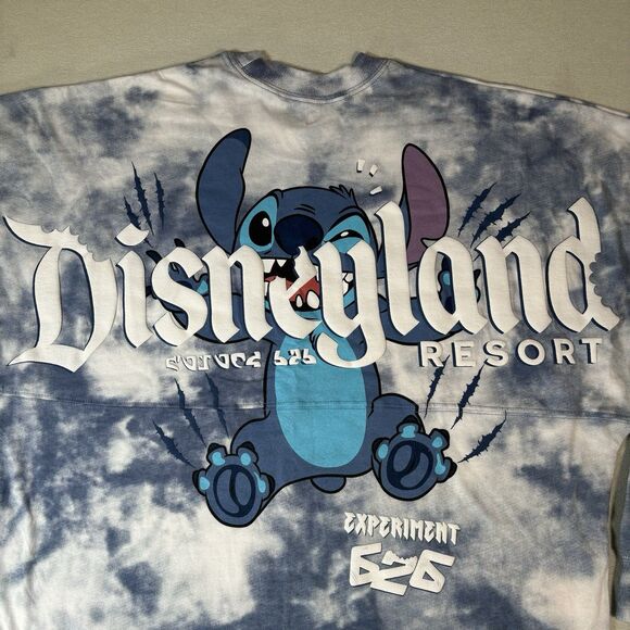 Disneyland Resort Spirit Jersey Blue Tie Dye Stitch Experiment 626 Size M New - Picture 4 of 9
